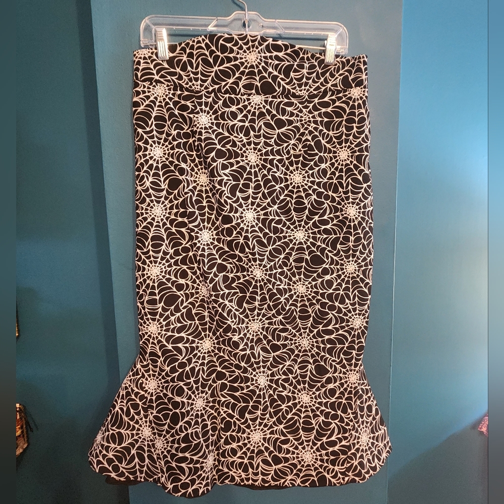 Pinup Couture XL spiderweb skirt Halloween